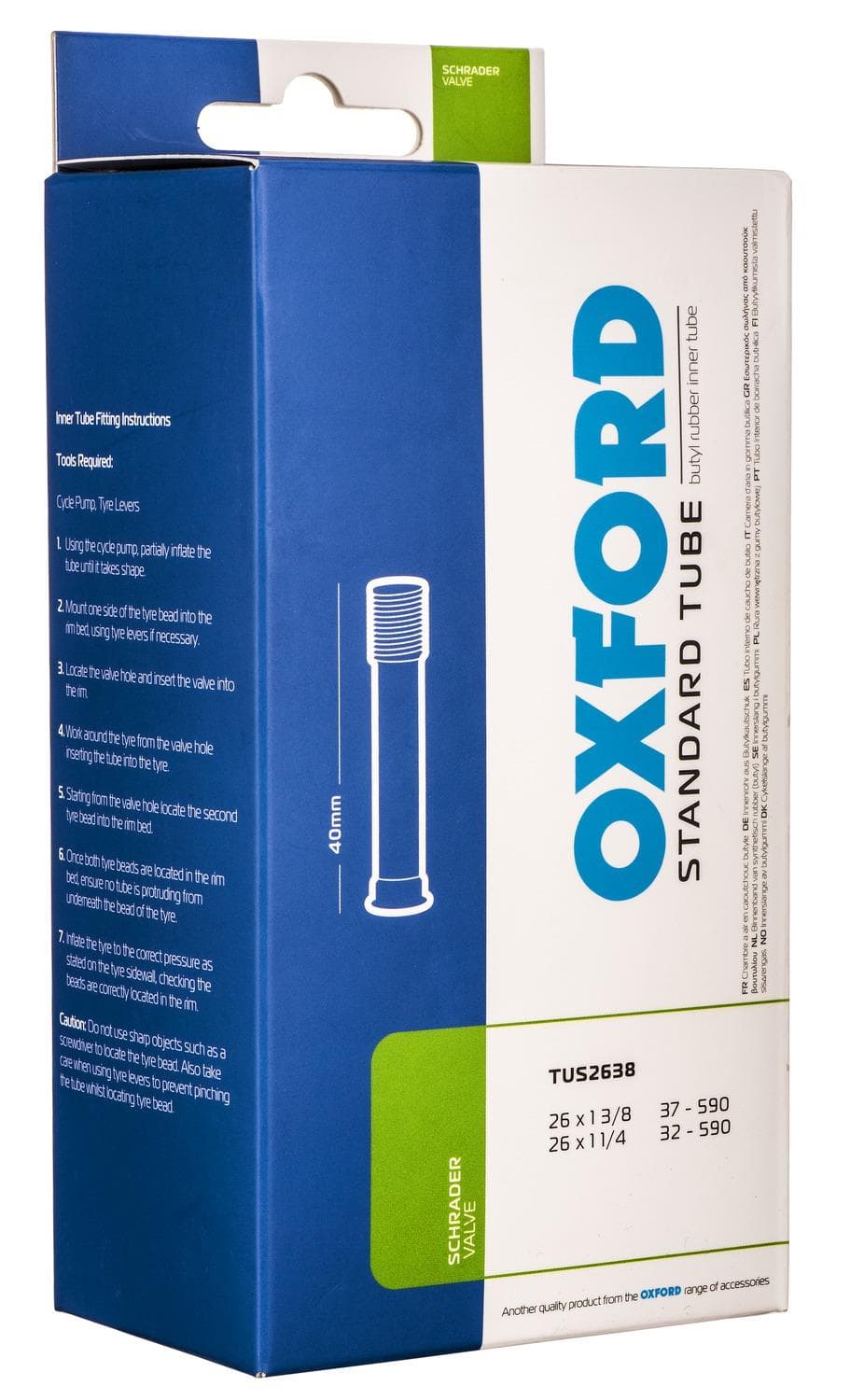Cyklo duša 26 x 1 a 3/8, auto ventilček