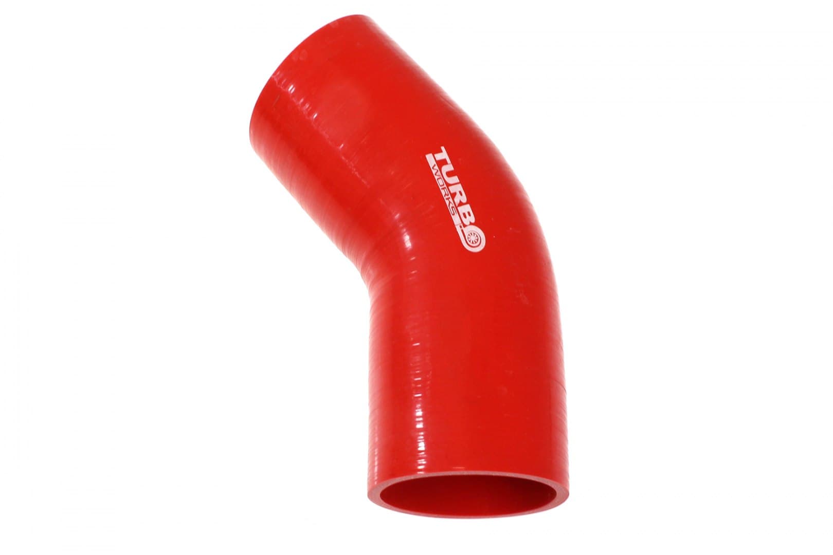 Silikónová hadica - koleno 45° Red 63 mm