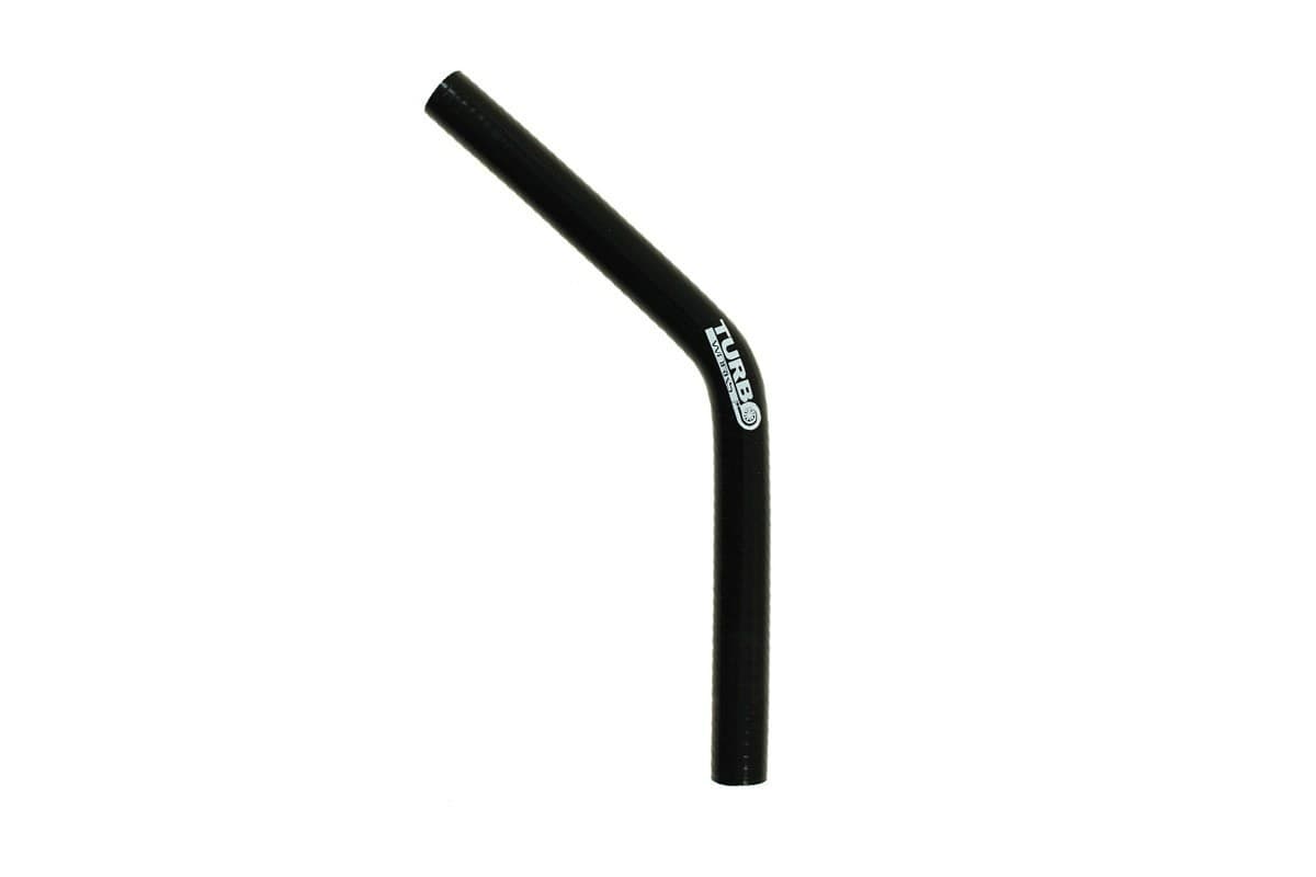 Silikónová hadica - koleno 45° Black 28 mm XL