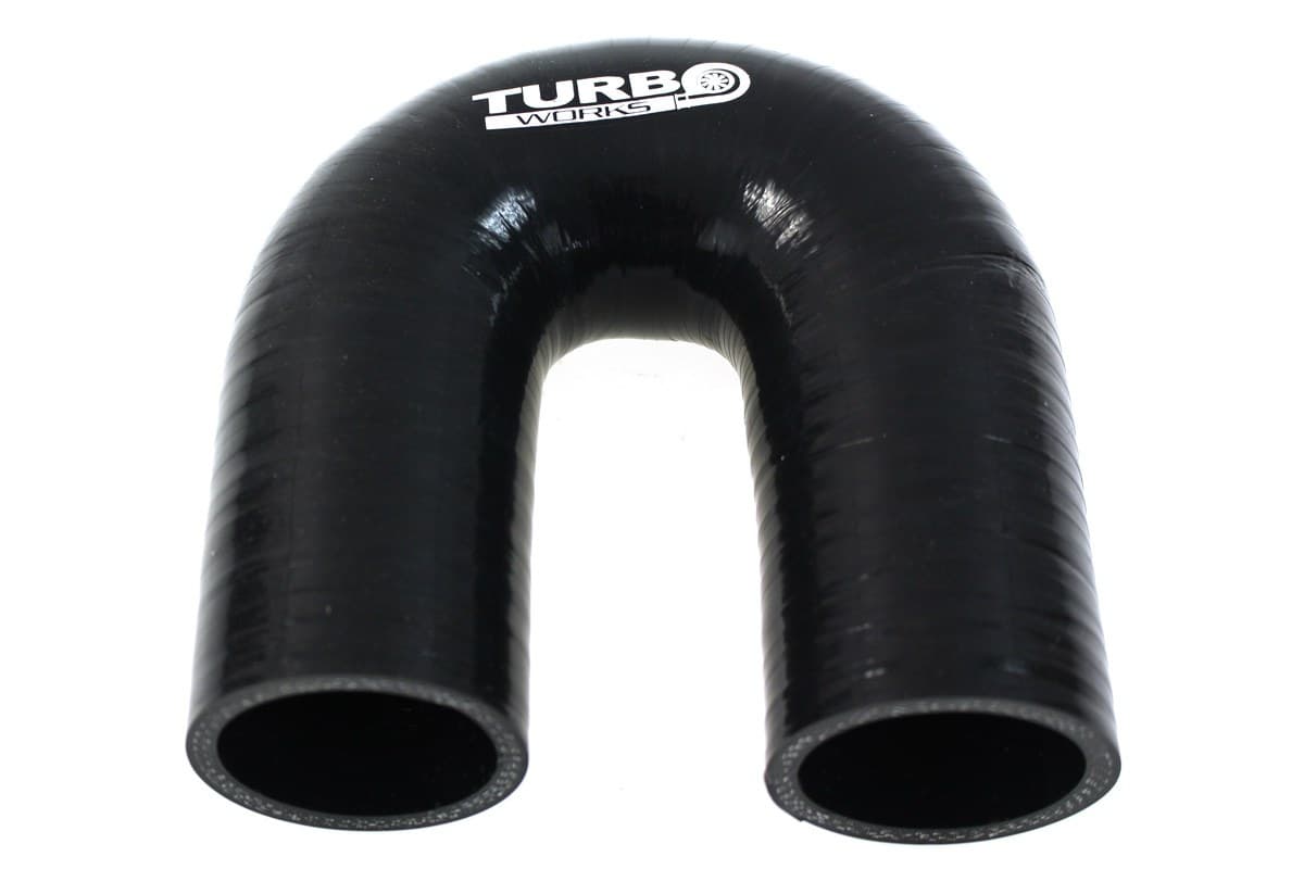 Silikónová hadica - koleno 180° Black 30 mm - CNSL1044