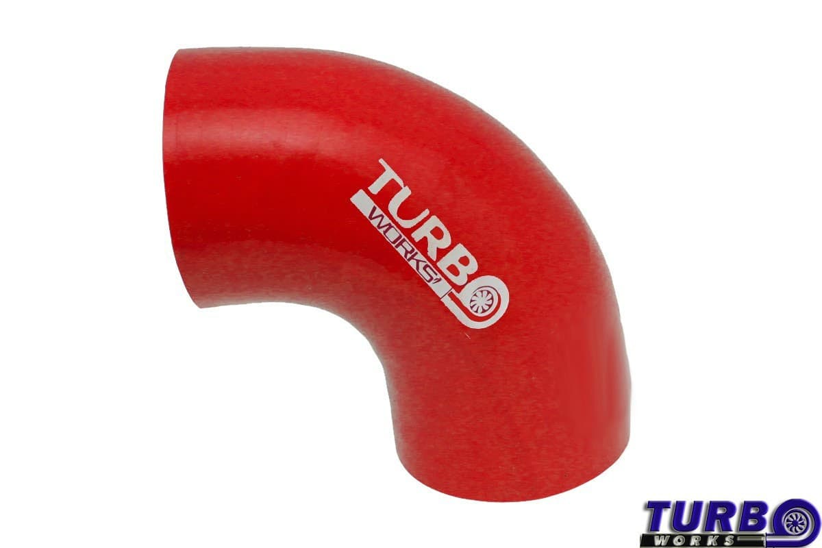 Silikónová hadica - koleno 90° Red 84 mm