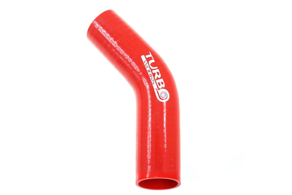 Silikónová hadica - koleno 45° Red 10 mm