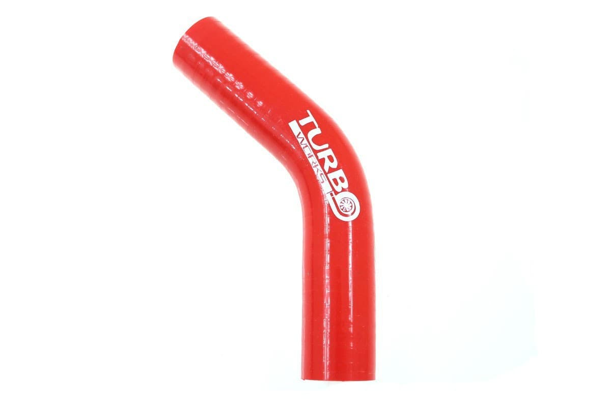 Silikónová hadica - koleno 45° Red 10 mm XL