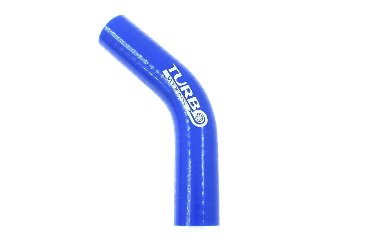 Silikónová hadica - koleno 45° Blue 32 mm XL