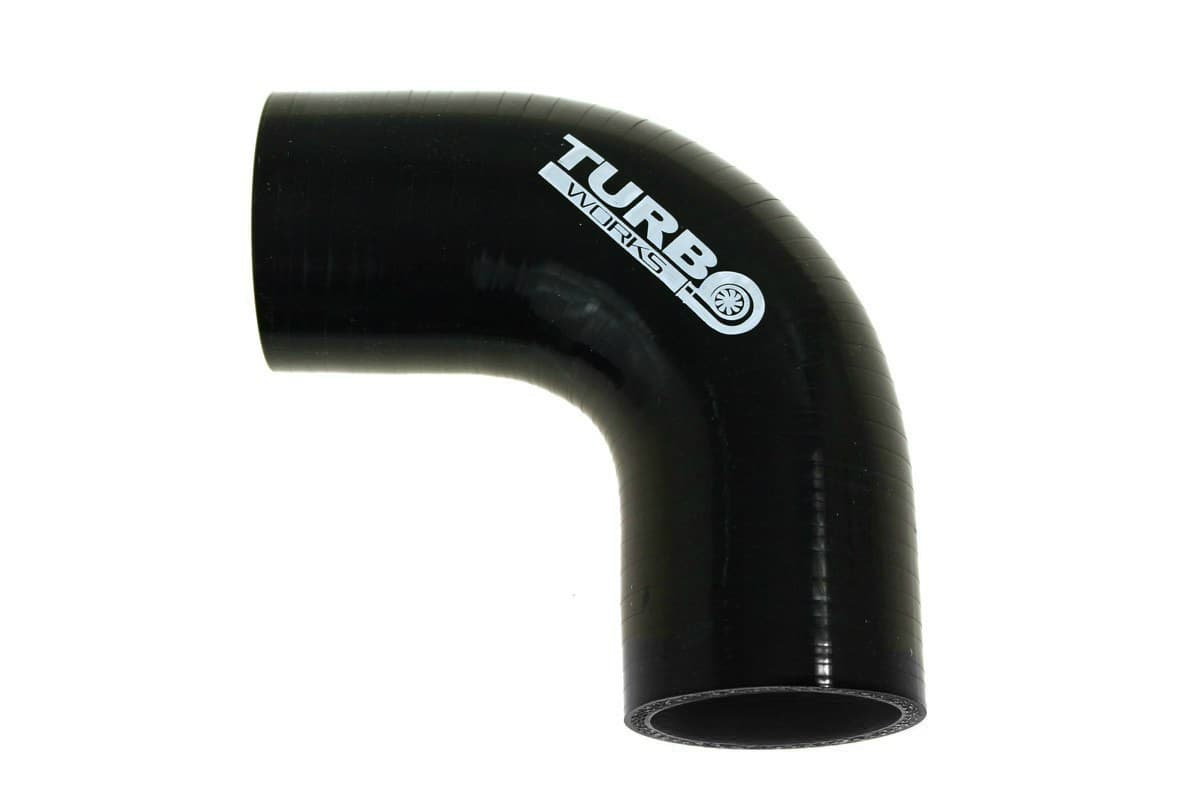 Silikónová hadica - koleno 90° Black 76 mm