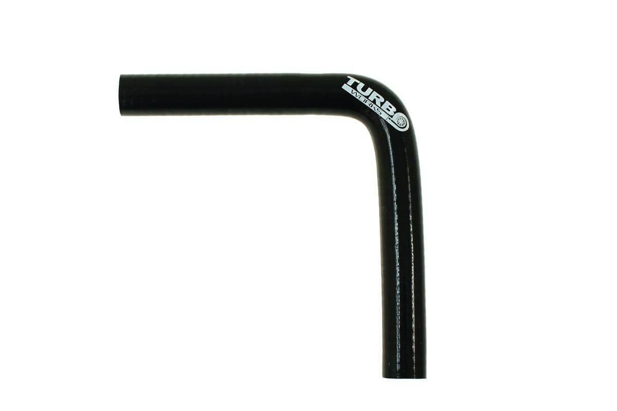 Silikónová hadica - koleno 90° Black 28 mm XL