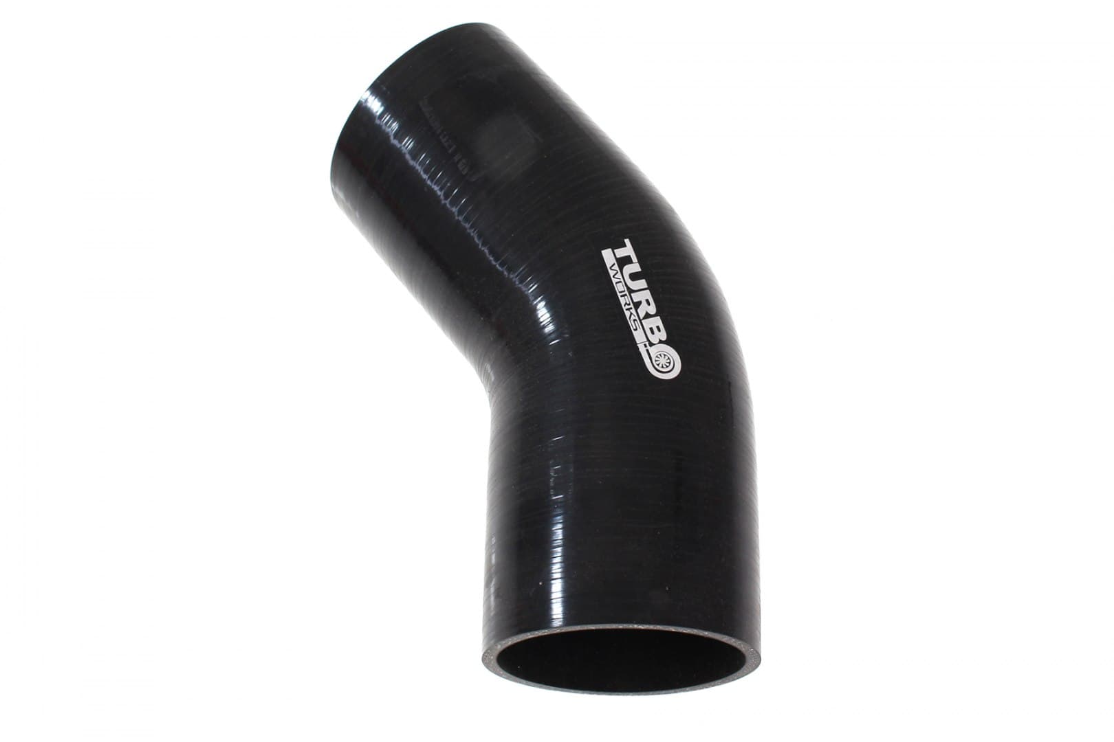 Silikónová hadica - koleno 45° Black 84 mm