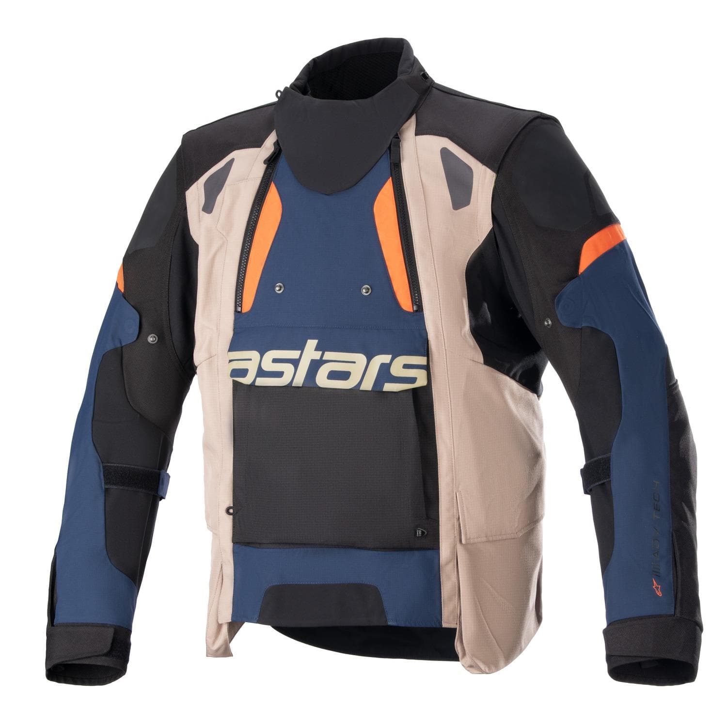 Bunda HALO DRYSTAR (tmavo modrá/khaki/oranžová/černá, veľ. M)