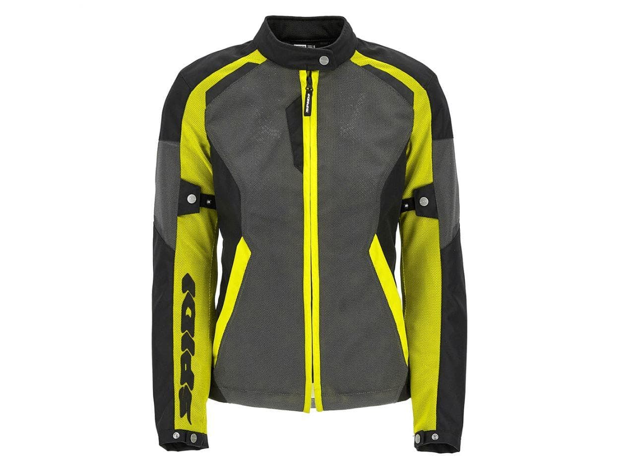 Bunda TEK NET LADY, dámska (čierna/sivá/žltá fluo, veľ. XL)