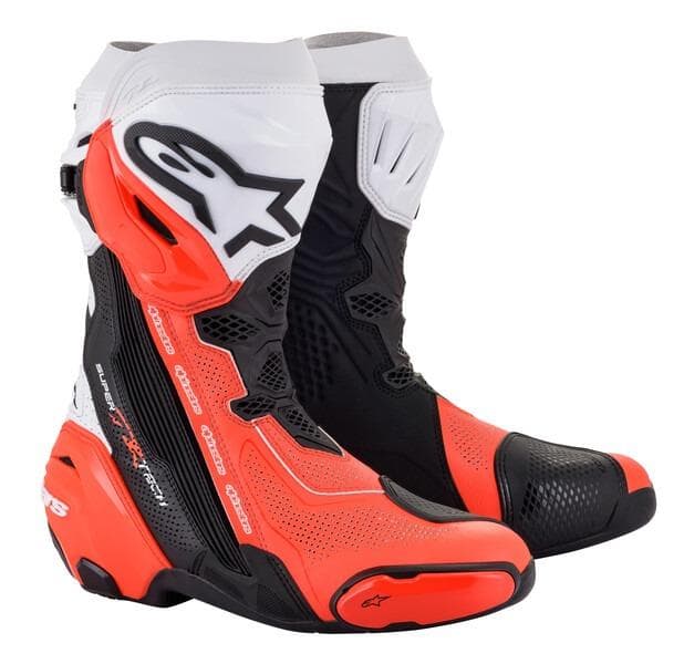 Topánky SUPERTECH R VENTED (čierna/biela/červená fluo, veľ. 48)
