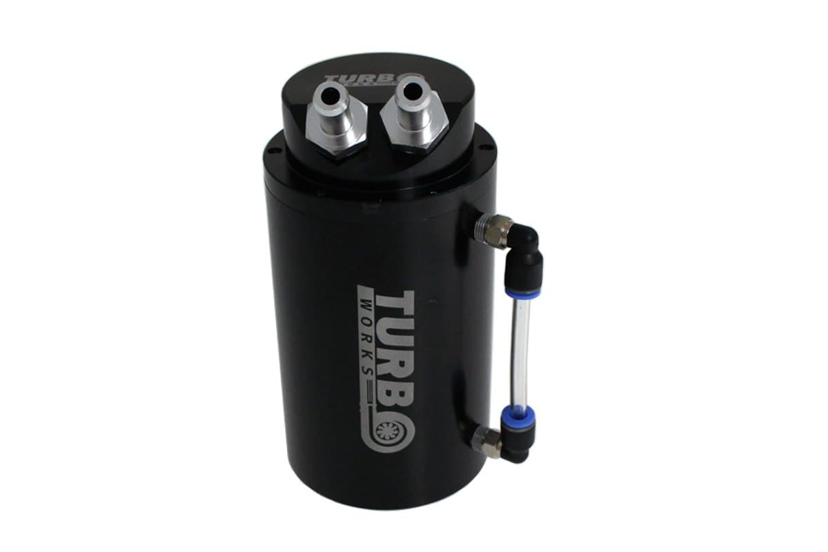 Oil catch tank 0.7L 10 mm Black