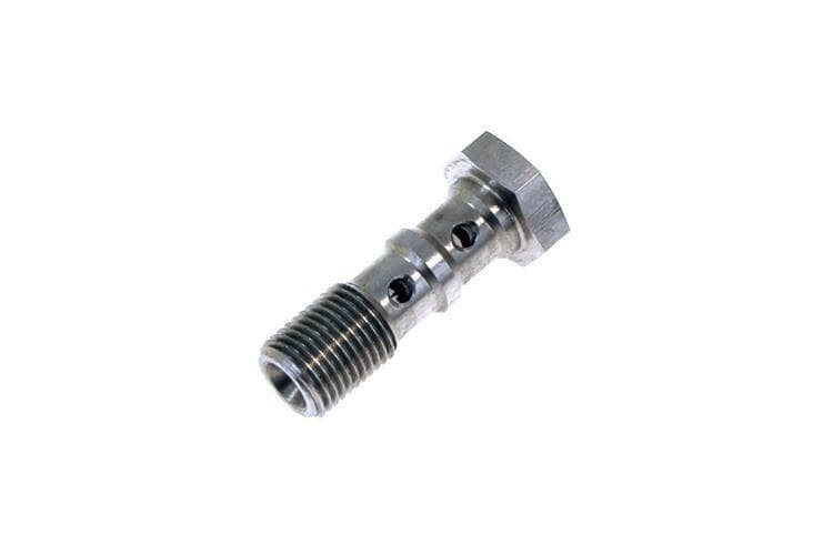 Banjo skrutka dvojitá M10 x 1,0, dĺžka 30 mm, nerezová oceľ