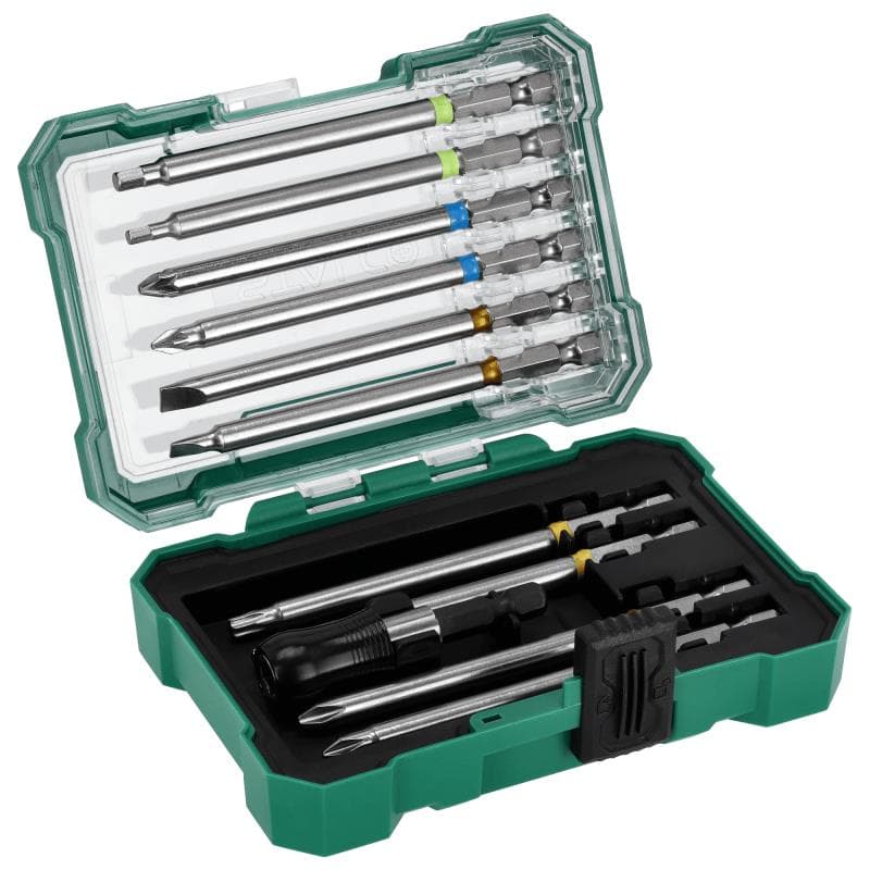 Sada predĺžených bitov S2 100mm s adaptérom, 11ks - S-13720