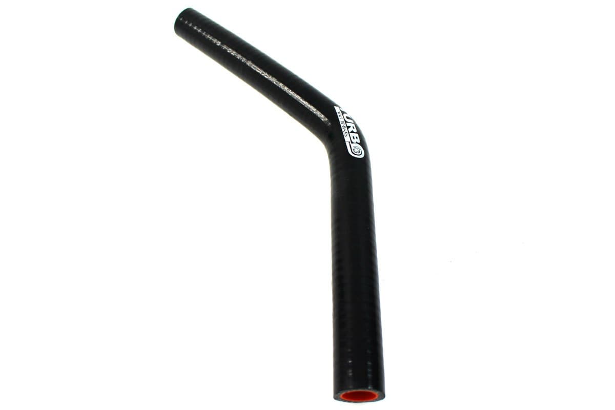 Silikónová hadica - koleno 45° Pro Black 12 mm XL