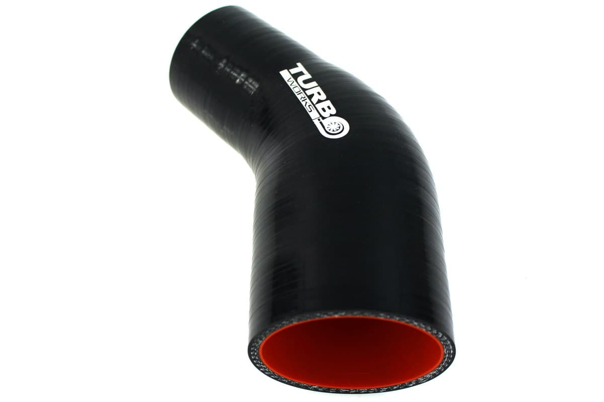 Silikónová hadica - Redukcia 45° Pro Black 57-76 mm