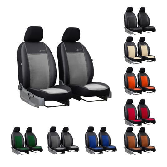 Poťahy pre CITROËN JUMPY 1+1 II (2007-2016) Exclusive Alcantara (Alcantara-koža)