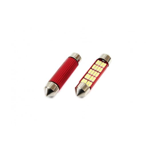 Žiarovky LED CANBUS 12SMD 4014 Festoon 41mm White 12V/24V (2ks) V2