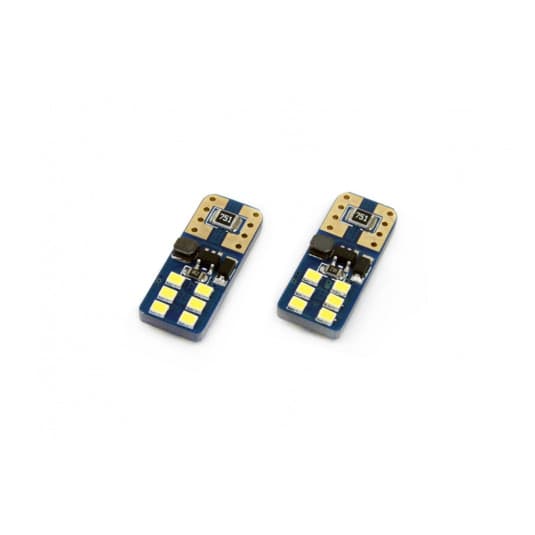 Žiarovky LED CANBUS 12SMD UltraBright 2016 T10e (W5W) White 12V/24V (2ks)