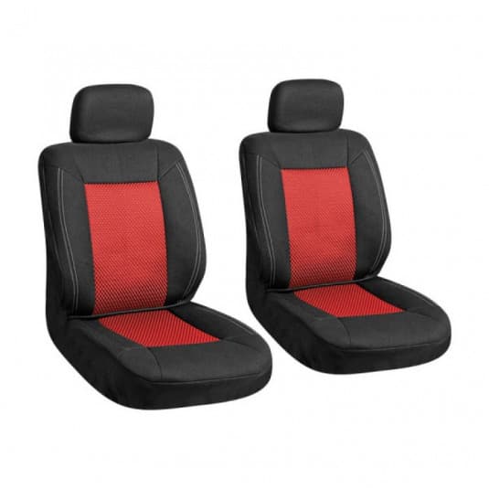 Autopoťah čierny/červený 2ks