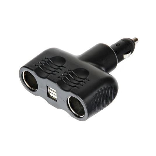 Zástrčka zapaľovača - rozdvojka 12 / 24 V + USB