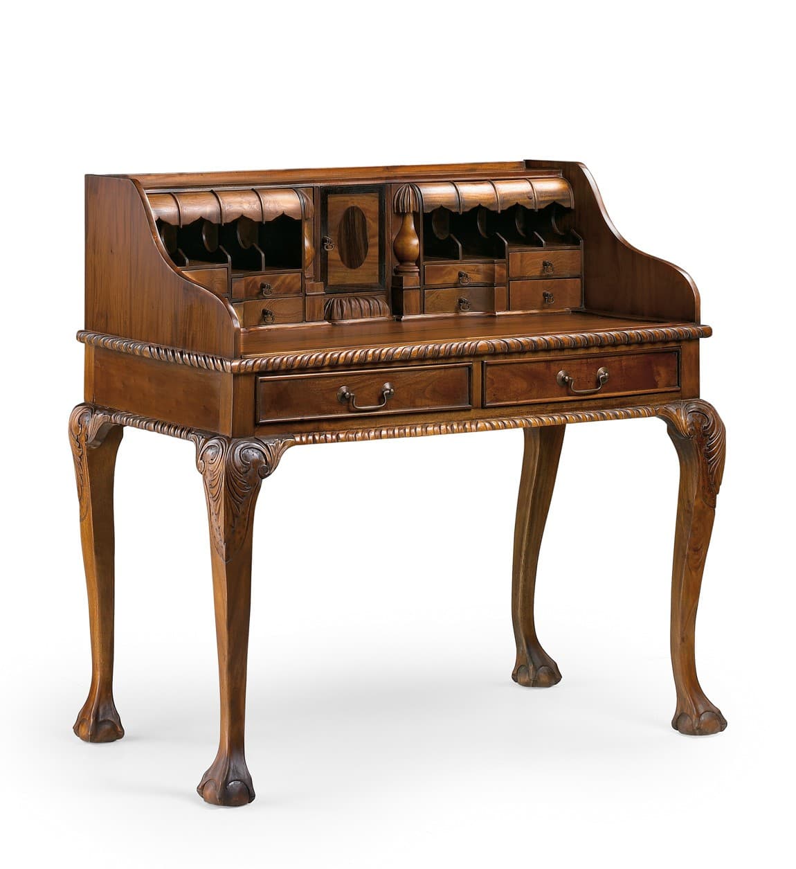 Estila Rustikálny chippendale písací stolík M-VINTAGE z masívneho mahagónového dreva 105cm