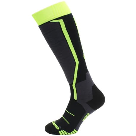 Juniorské lyžiarske podkolienky (ponožky) BLIZZARD Allround ski socks junior, black anthracite signal yellow