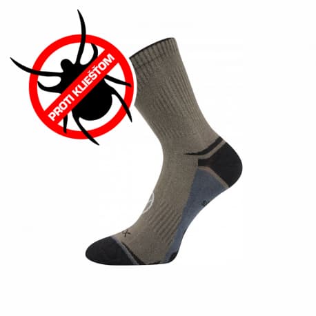 Turistické ponožky VOXX 1 PACK-Optifan 03-Khaki