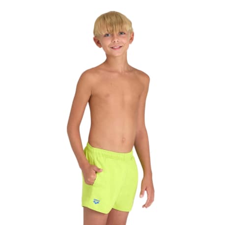 Juniorské plavky ARENA BOYS BEACH SHORT LOGO R Green