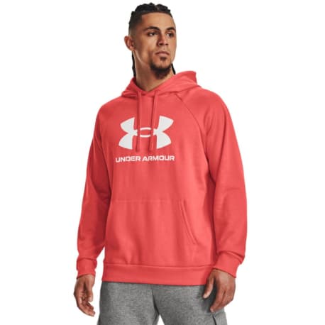 Pánska zateplená mikina s kapucňou UNDER ARMOUR UA Rival Fleece Logo HD-RED