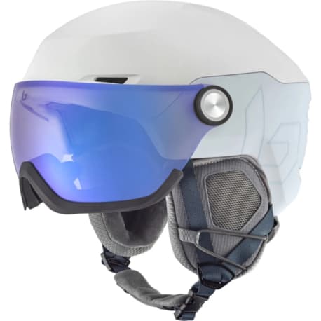 Lyžiarska prilba so štítom BOLLE V-Ryft Pure-Pearl Matte - Photochromic Blue Cat 1 to 3
