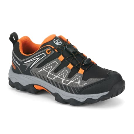 Chlapčenská nízka turistická obuv TREZETA Thunder WP Jr grey orange