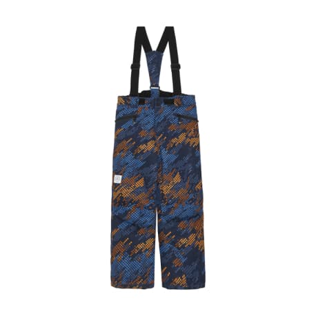 Juniorské lyžiarske nohavice COLOR KIDS Ski Pants - AOP -741709.7027-Cyaneus