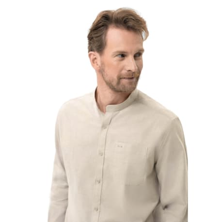 Pánska košeľa s dlhým rukávom VOLCANO LANGE 102-BEIGE