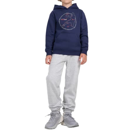 Chlapčenské zateplené tepláky 4F JUNIOR TROUSERS CAS M1510-4FJWMM00TTROM1510-25M-GREY MELANGE