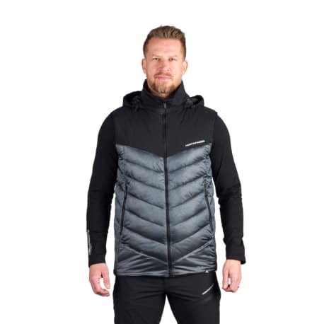 Pánska turistická vesta s kapucňou NORTHFINDER JEDRICK-811darkblueblack