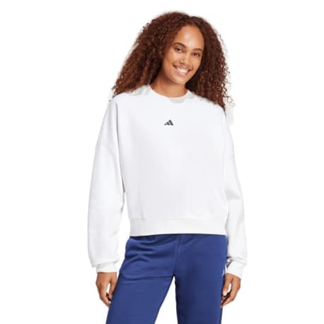 Dámska zateplená mikina ADIDAS W SL FC SWT WHITE BLACK