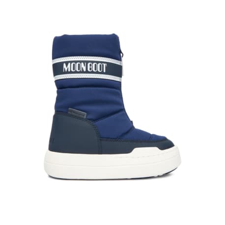 Juniorské vysoké zimné topánky MOON BOOT MB JR PARK ZIP HIGH, F017 BLUE NAVY
