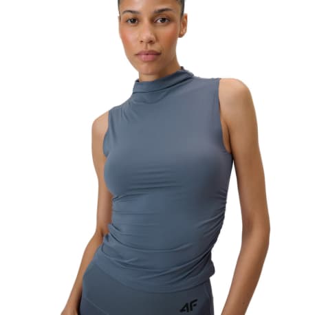 Dámske tréningové tričko bez rukávov 4F SLEEVELESS FNK F0885-32S-DENIM