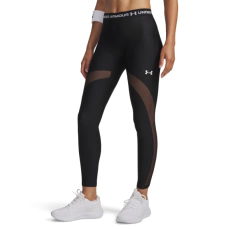 Dámske kompresné legíny UNDER ARMOUR HeatGear Mesh Legging-BLK
