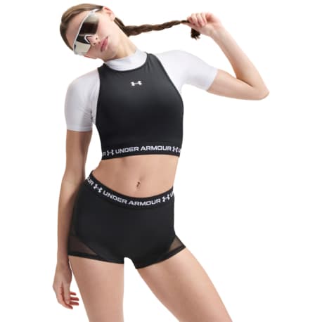 Dámske tréningové tielko UNDER ARMOUR HeatGear Mesh Tank-BLK