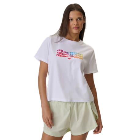 Dámske tričko s krátkym rukávom 4F TSHIRT F2720-10S-WHITE