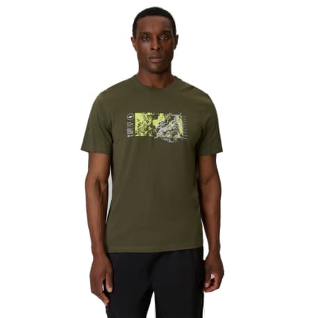 Pánske tričko s krátkym rukávom 4F TSHIRT M2823-43S-KHAKI