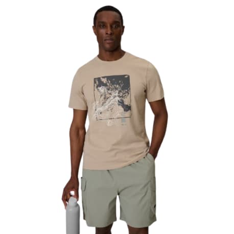 Pánske tričko s krátkym rukávom 4F TSHIRT M2825-83S-BEIGE