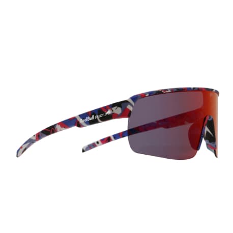 Slnečné okuliare RED BULL SPECT DAKOTA-014, matt blue-burgundy pattern, smoke with red-purple mirror, CAT 3