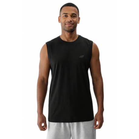 Pánske tričko bez rukávov 4F SLEEVELESS M306-20S-DEEP BLACK