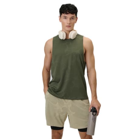 Pánske bežecké tielko 4F SLEEVELESS FNK M0877-43S-KHAKI