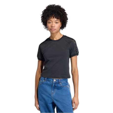 Dámske tričko s krátkym rukávom ADIDAS ORIGINALS LACE CALI T BLACK