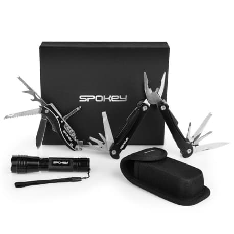 Náradie SPOKEY BOLD Multifunction tool set in gift box: nůž + kleště + svítilna s poutkem