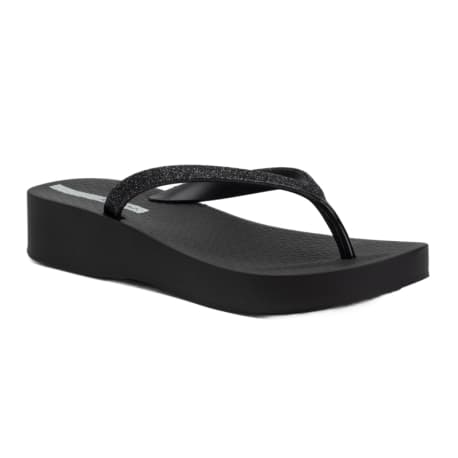Dámske žabky (plážová obuv) IPANEMA Mesh Chic Platform W black glitter black