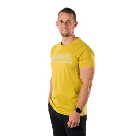 Pánske turistické tričko s krátkym rukávom NORTHFINDER AMAD-520mustard